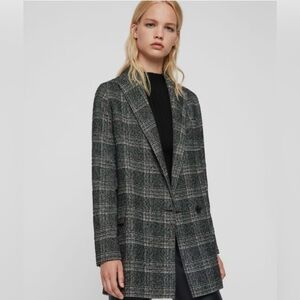 ❤️ NWT Allsaints Lucia Blazer | Black/Mustard | Size US 2/UK 6